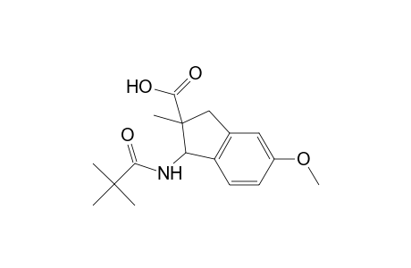 5-Methoxy-2-methyl-1-(pivaloylamino)indane-3-carboxylic acid