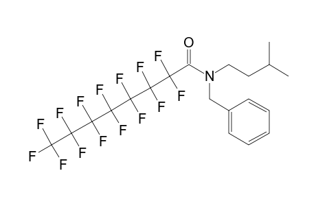 Pentadecafluorooctanoylamide, N-benzyl-N-(3-methylbutyl)-