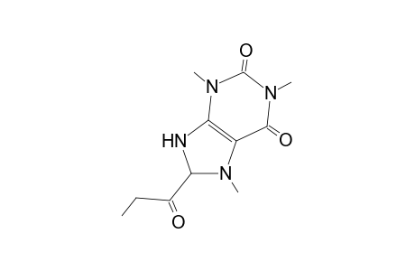 8-Propionyl-8,9-dihydrocaffeine