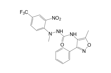 1-METHYL-4-(5-METHYL-3-PHENYL-4-ISOXAZOLYL)-1-(2-NITRO-alpha,alpha,alpha-TRIFLUORO-p-TOLYL)SEMICARBAZIDE
