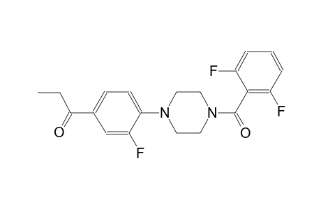 1-propanone, 1-[4-[4-(2,6-difluorobenzoyl)-1-piperazinyl]-3-fluorophenyl]-