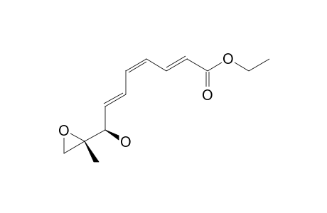 (2E,4Z,6E,8R)-8-hydroxy-8-[(2S)-2-methyloxiran-2-yl]octa-2,4,6-trienoic acid ethyl ester