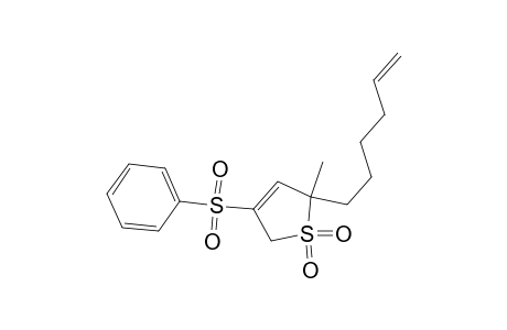 2-Methyl-2-(5-hexenyl)-4-(phenylsulfonyl)-3-sulfolene