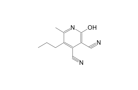 3,4-pyridinedicarbonitrile, 2-hydroxy-6-methyl-5-propyl-