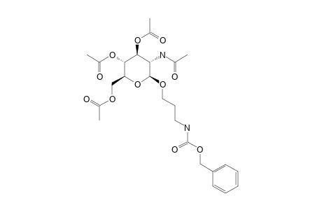3-(BENZYLOXYCARBONYLAMINO)-PROPYL-2-ACETAMIDO-3,4,6-TRI-O-ACETYL-2-DEOXY-BETA-D-GLUCOPYRANOSIDE