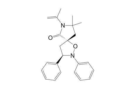 2,3-DIPHENYL-6-OXO-7-(1-METHYLETHENYL)-8,8-DIMETHYL-1-OXA-2,7-DIAZASPIRO-[4.4]-NONANE