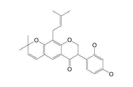 8-Di(.gamma.,gamma.-dimethylallyl)-2',4'-dihydroxy-[6",6"-dimethylpyrano[2",3":7,6]isoflavanone