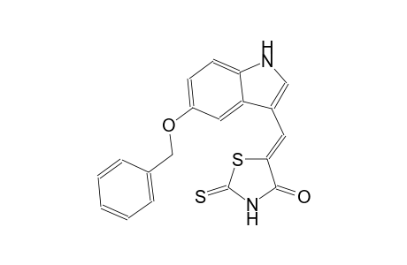 (5Z)-5-{[5-(benzyloxy)-1H-indol-3-yl]methylene}-2-thioxo-1,3-thiazolidin-4-one