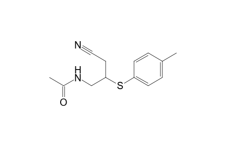 Acetamide, N-[3-cyano-2-[(4-methylphenyl)thio]propyl]-