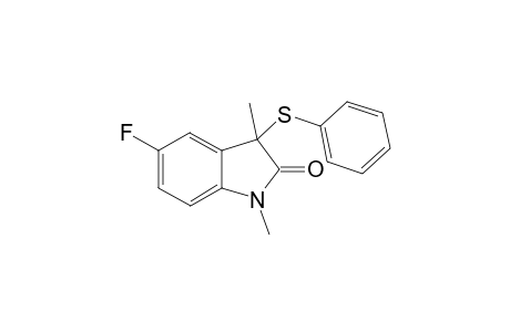 5-Fluoro-1, 3-dimethyl-3-(phenylthio)indolin-2-one
