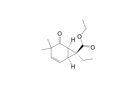 Bicyclo[4.1.0]hept-2-ene-7-carboxylic acid, 7-ethyl-4,4-dimethyl-5-oxo-, ethyl ester, (1.alpha.,6.alpha.,7.beta.)-