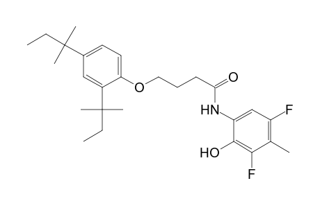 4-(2,4-di-tert-pentylphenoxy)-N-(3,5-difluoro-2-hydroxy-4-methylphenyl)butanamide