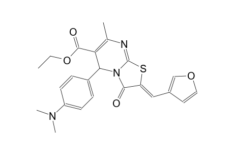 ethyl (2Z)-5-[4-(dimethylamino)phenyl]-2-(3-furylmethylene)-7-methyl-3-oxo-2,3-dihydro-5H-[1,3]thiazolo[3,2-a]pyrimidine-6-carboxylate