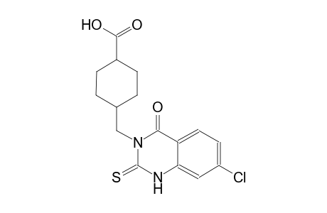 cyclohexanecarboxylic acid, 4-[(7-chloro-1,4-dihydro-4-oxo-2-thioxo-3(2H)-quinazolinyl)methyl]-