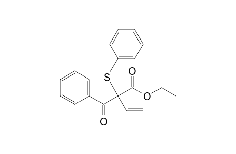 Benzenepropanoic acid, .alpha.-ethenyl-.beta.-oxo-.alpha.-(phenylthio)-, ethyl ester