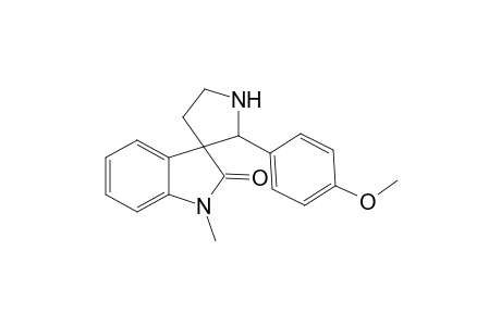 Spiro[2,3-dihydro-1-methylindol-2-one-3,3'-[2-(4-methoxyphenyl)]pyrrolidine]