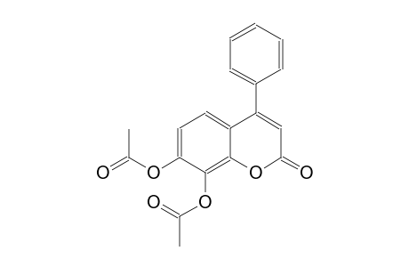 7-(acetyloxy)-2-oxo-4-phenyl-2H-chromen-8-yl acetate