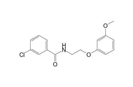 Benzamide, 3-chloro-N-[2-(3-methoxyphenoxy)ethyl]-