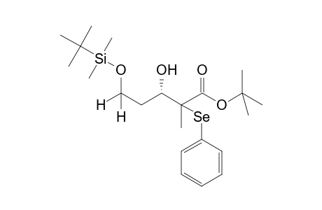 tert-Butyl (+-)-5-(tert-Butyldimethylsiloxy)-3-hydroxy-2-methyl-2-(phenylselenenyl)pentanoate isomer