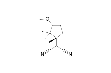2-(3-Methoxy-1.beta.,2,2-trimethylcyclopentyl)malononitrile