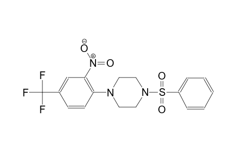 piperazine, 1-[2-nitro-4-(trifluoromethyl)phenyl]-4-(phenylsulfonyl)-