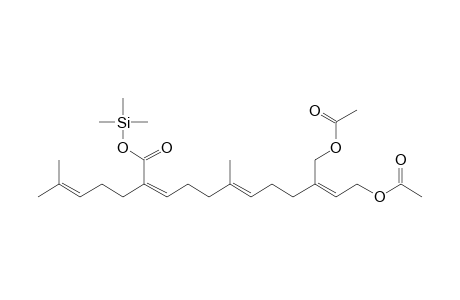 (2Z,6E,10Z)-12-Acetyloxy-10-(acetyloxymethyl)-6-methyl-2-(4-methylpent-3-enyl)dodeca-2,6,10-trienoic acid, tms