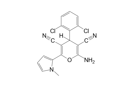 2-amino-4-(2,6-dichlorophenyl)-6-(1-methylpyrrol-2-yl)-4H-pyran-3,5-dicarbonitrile