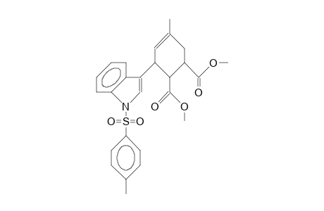 (1RS, 2Sr,3sr)-5-methyl-3-(1'-tosyl-indol-3'-yl)-cyclohex-4-ene-1,2-dicarboxylic acid, dimethyl ester