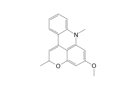 2-METHYL-5-METHOXY-7-METHYLPYRANO-[2,3,4-KL]-ACRIDINE