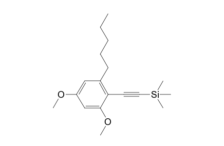 (2,4-dimethoxy-6-pentylphenyl)ethynyl)trimethylsilane