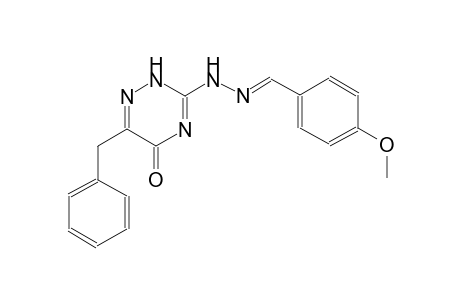 4-methoxybenzaldehyde (6-benzyl-5-oxo-2,5-dihydro-1,2,4-triazin-3-yl)hydrazone