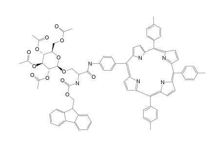 5-[4-(N-(9-FLUORENYLMETHOXYCABONYL)-3-O-(2',3',4',6'-TETRA-O-ACETYL-BETA-D-GLUCOPYRANOSYLOXY)-L-SERYLAMINO)-PHENYL]-10,15,20-TRISTOLYLPORPHYRIN