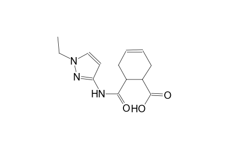 3-cyclohexene-1-carboxylic acid, 6-[[(1-ethyl-1H-pyrazol-3-yl)amino]carbonyl]-