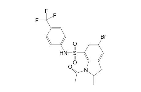 1H-indole-7-sulfonamide, 1-acetyl-5-bromo-2,3-dihydro-2-methyl-N-[4-(trifluoromethyl)phenyl]-