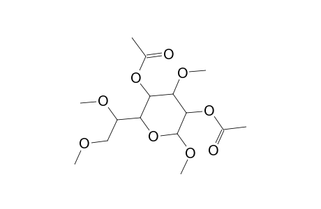 Methyl 2,4-di-O-acetyl-3,6,7-tri-O-methylheptopyranoside