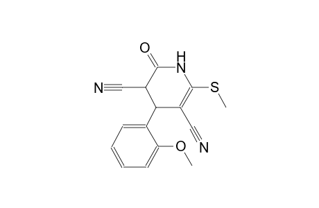 3,5-pyridinedicarbonitrile, 1,2,3,4-tetrahydro-4-(2-methoxyphenyl)-6-(methylthio)-2-oxo-