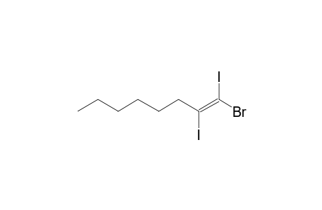 (E)-1,2-Diiodo-1-bromo-2-hexylethene