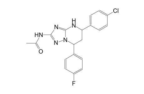 N-[5-(4-chlorophenyl)-7-(4-fluorophenyl)-4,5,6,7-tetrahydro[1,2,4]triazolo[1,5-a]pyrimidin-2-yl]acetamide
