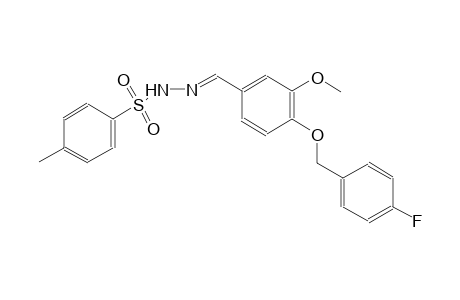 N'-((E)-{4-[(4-fluorobenzyl)oxy]-3-methoxyphenyl}methylidene)-4-methylbenzenesulfonohydrazide