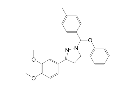 2-(3,4-dimethoxyphenyl)-5-(4-methylphenyl)-1,10b-dihydropyrazolo[1,5-c][1,3]benzoxazine