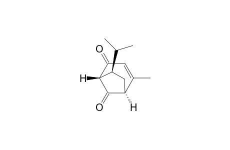 Bicyclo[3.2.1]oct-3-ene-2,8-dione, 4-methyl-7-(1-methylethyl)-, (1R-endo)-