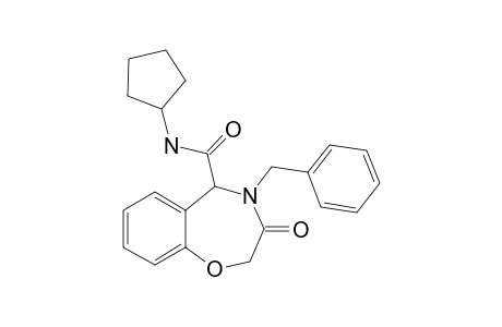 4-Benzyl-N-cyclopentyl-3-oxo-2,3,4,5-tetrahydrobenzo[F][1,4]oxazepine-5-carboxamide