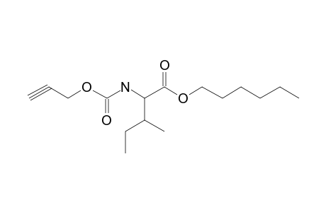 L-Isoleucine, N-propargyloxycarbonyl-, hexyl ester