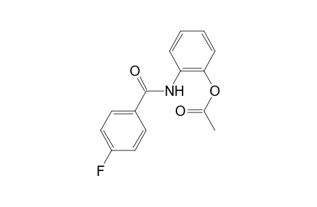 2-[(4-Fluorobenzoyl)amino]phenyl acetate