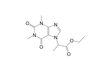 1H-purine-7-acetic acid, 2,3,6,7-tetrahydro-alpha,1,3-trimethyl-2,6-dioxo-, ethyl ester