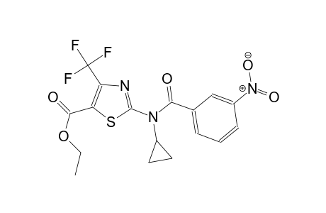 ethyl 2-[cyclopropyl(3-nitrobenzoyl)amino]-4-(trifluoromethyl)-1,3-thiazole-5-carboxylate