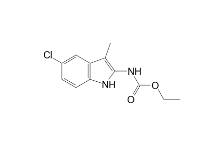 5-chloro-3-methylindole-2-carbamic acid, ethyl ester