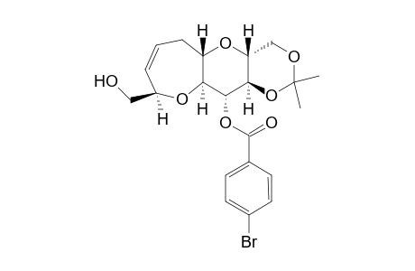 (4aR,5aS,9R,10aS,11R,11aR)11-(p-Bromobenzoyloxy)-4,4a,5a,6,9,10a,11,11a-decahydrooxepino[2',3':5,6]pyrano[3,2-d]-1.3-dioxin-9-methanol
