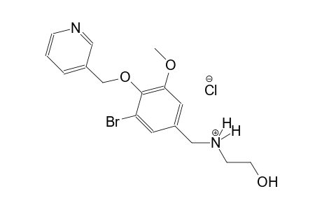 benzenemethanaminium, 3-bromo-N-(2-hydroxyethyl)-5-methoxy-4-(3-pyridinylmethoxy)-, chloride