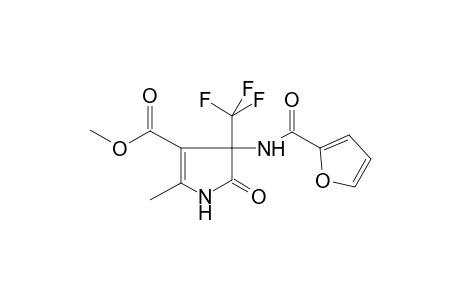 1H-Pyrrole-3-carboxylic acid, 4-[(2-furanylcarbonyl)amino]-4,5-dihydro-2-methyl-5-oxo-4-(trifluoromethyl)-, methyl ester